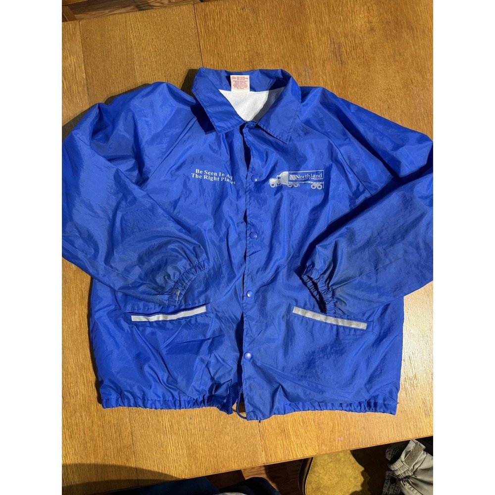 Vintage Cardinal "Be Seen In All The Right Places" Jacket Made in‎ USA Blue XL